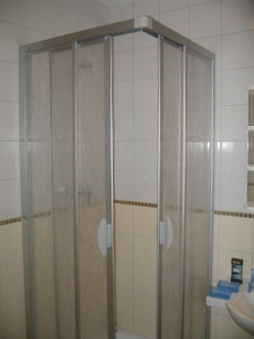 Strange shower doors