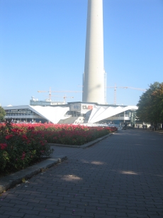 TV station and rose garden