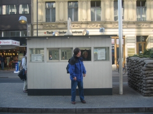 A replica of Checkpoint Charlie
