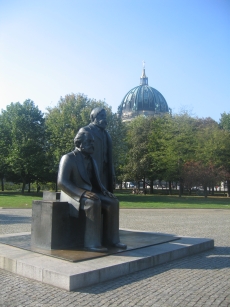 Statue with Berlin Dome in the background