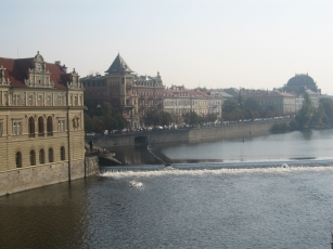 Old Town and dam on the river
