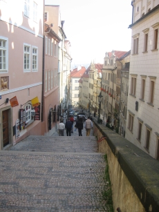 The great stairway down into Old Town