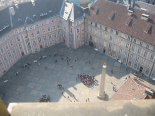 The southern courtyard from the cathedral tower