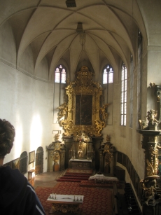 Inside the palace church