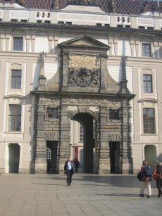 The western entrance to the castle