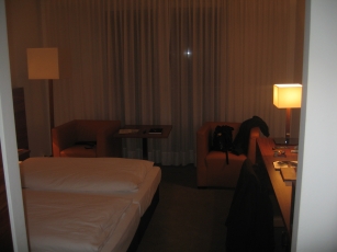 My hotel room in Salzburg