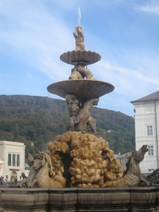 The fountain in the square