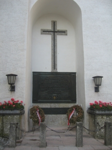 Memorial in eastern courtyard