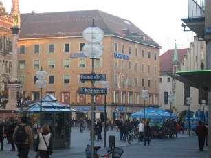 Rosenstrasse and Kaufingerstrasse in Munich