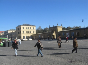 The square to the west of the Residenz in Munich