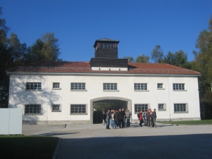 The Jourhaus in the Dachau concentration camp