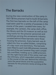 The barracks at the Dachau concentration camp