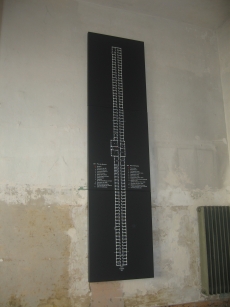 The map of the bunker in the Dachau concentration camp