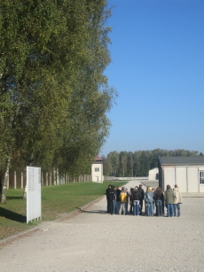 The western road at Dachau, looking north